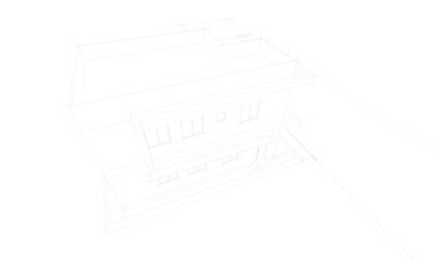 sketch of house