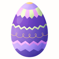 easter egg illustration isolated, Easter, hand painted illustration