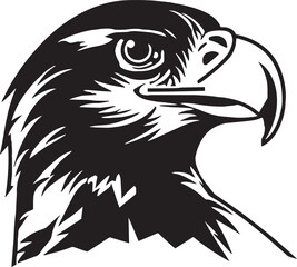 Falcon head , Eagle head, Bird head icon, logo, Illustration, SVG Vector