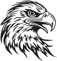 Eagle Head icon, eagle logo, American eagle, Illustration SVG Vector