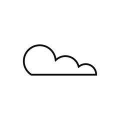 Clouds icon. Sky. Set. Vector illustration.