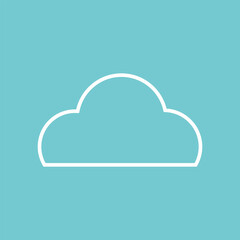 Clouds icon. Sky. Set. Vector illustration.