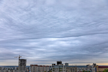 Fototapeta na wymiar Clouds over the city