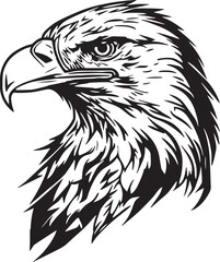 Eagle Head icon, eagle logo, American eagle, Illustration SVG Vector