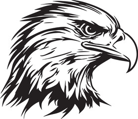 Eagle Head icon, eagle logo, American eagle, Illustration SVG Vector