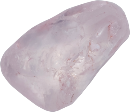 healing stone cut out on transparent background.