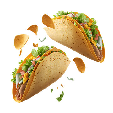 Spice up Your Design Projects with Taco Design Elements on Transparent Background: A PNG Image Format Graphic Design Resource with Alpha Channel Overlays for Web and Digital Art generative AI