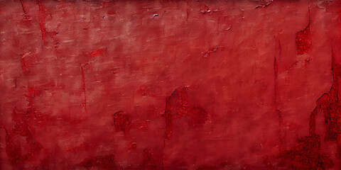 Obraz premium Red grunge background. Texture of painted concrete wall closeup. Red grunge banner. Copy space for your design