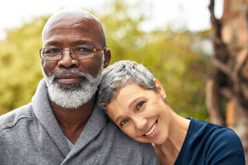 Weve been together forever. Cropped portrait of an affectionate senior couple enjoying some quality...