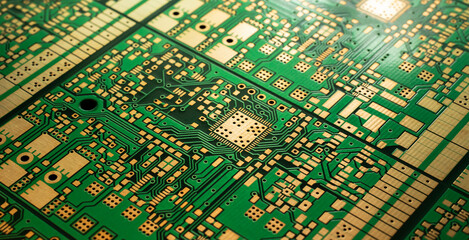  printed circuit. layout of tracks.