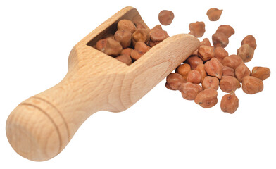 Raw Chickpea in a scoop