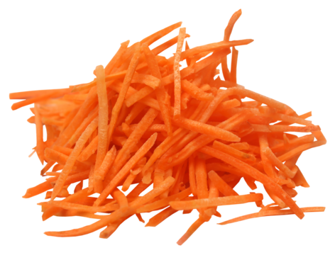 Sliced carrot in a bowl