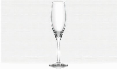 Naklejka premium a tall glass of wine on a white background with a reflection of the wine glass in the bottom of the glass and the bottom of the glass. generative ai