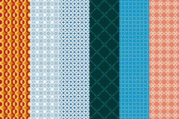 Abstract set futuristic geometric background. Modern graphic concept.