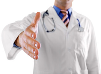 Doctor Offering Handshake