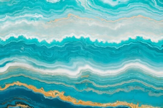 IA Marble abstract acrylic background. Marbling artwork texture. Agate ripple pattern. Gold powder. © cristian
