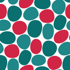 Abstract seamless pattern with round shapes