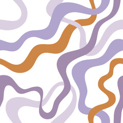 Abstract seamless pattern with wavy lines