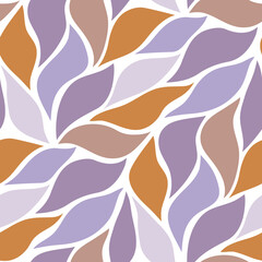 Abstract seamless floral vector pattern