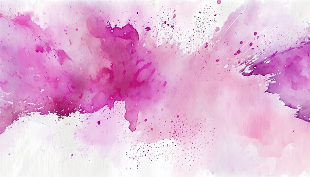  a painting of pink and purple paint splattered on a white background with a white border around the edges of the image and a white background. generative ai © Shanti