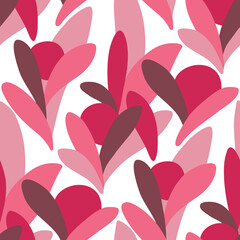 Abstract floral seamless pattern