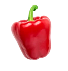 Fotobehang Sweet red pepper isolated © AlenKadr