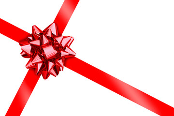 red bow for gifts, gift bow with ribbons