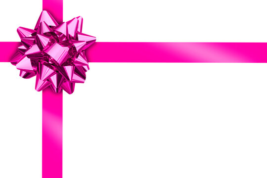 pink bow for gifts, gift bow with ribbons