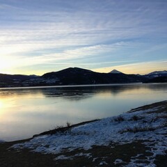 Scenic Lake Mountian Morning