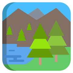Fototapeta premium landscape icon