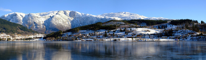 Ulvik and Ulvikafjorden, Hardanger, Norway