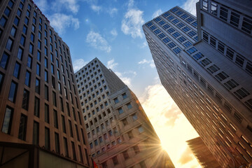 Low angle view of a modern office building in Berlin