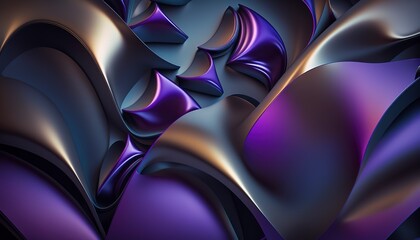 Abstract background with different geometric patterns. Gradient, all colors of the rainbow, very detailed. Generative art.