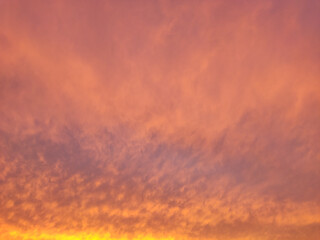 Sky full of clouds at sunset