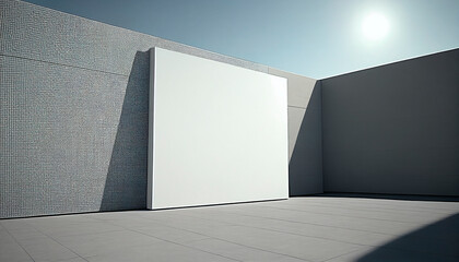 light wall in hi-tech style for placing text.