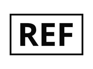Isolated REF icon. 
