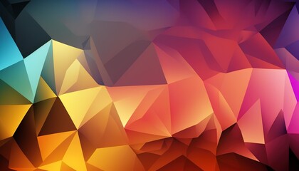 Obraz premium Abstract background with different geometric patterns. Gradient, all colors of the rainbow, very detailed. Generative art.