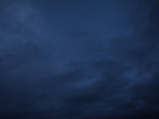 Nightfall in the sky