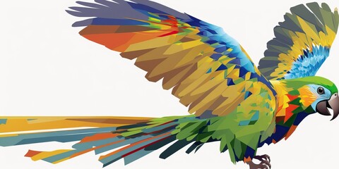 Obraz premium Parrot Vector Art, Generative AI