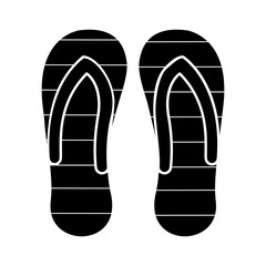 Summer icon vector. Beach illustration sign. Vacation symbol or logo.