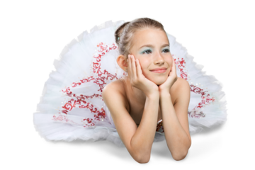 Child ballet girl dancer kid young ballerina