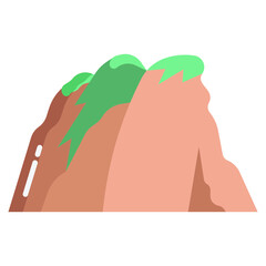 cliff mountain icon