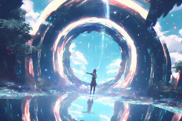 The portal to another world. Generative AI