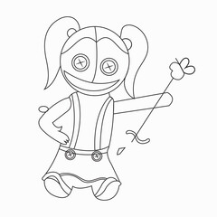 Chibi girls Coloring book for kids