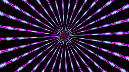 Hypnotic  illustratoration. Abstract background with rays