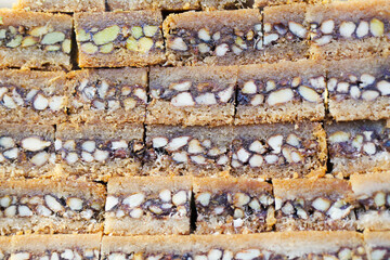 arabic dessert baklava on a plate 
