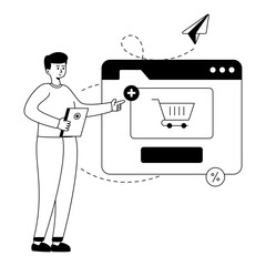 shopping illustration
