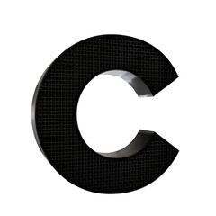 black font letter C