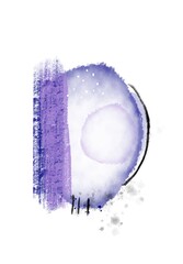 Watercolor abstract background White lila Illustration