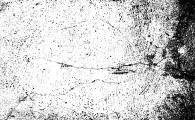 Scratched and Cracked Grunge Urban Background Texture Vector. Dust Overlay Distress Grainy Grungy Effect. Distressed Backdrop Vector Illustration. Isolated Black on White Background. EPS 10.